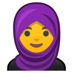Emoji Wanita dengan Jilbab Google