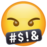 Emoji dengan Simbol di Mulut WhatsApp