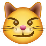 Kucing dengan Senyum Masam WhatsApp