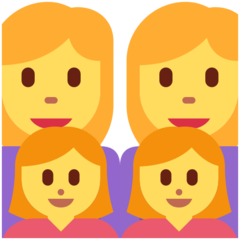 Arti Emoji Keluarga Wanita Wanita Anak Perempuan Anak Perempuan Twitter