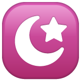 Emoji Bintang dan Bulan Sabit WhatsApp