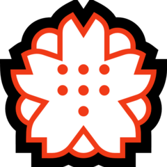 Emoji Bunga Putih Microsoft