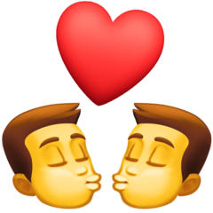 Emoji Ciuman Pria Pria Facebook