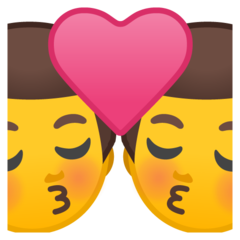 Emoji Ciuman Pria Pria Google