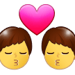Emoji Ciuman Pria Pria Samsung