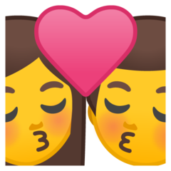 Emoji Ciuman Wanita Pria Google
