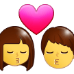 Emoji Ciuman Wanita Pria Samsung