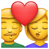 Emoji Ciuman Wanita Pria WhatsApp