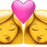Emoji Ciuman Wanita Wanita Apple