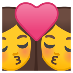 Emoji Ciuman Wanita Wanita Google