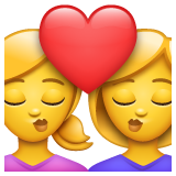 Emoji Ciuman Wanita Wanita WhatsApp