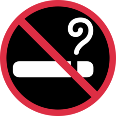 Emoji Dilarang Merokok Twitter