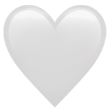 Emoji Hati Putih Apple