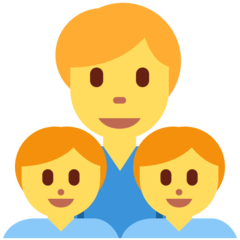Emoji Keluarga Pria Anak Lelaki Anak Lelaki Twitter