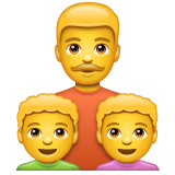 Emoji Keluarga Pria Anak Lelaki Anak Lelaki WhatsApp