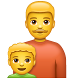 Emoji Keluarga Pria Anak Lelaki WhatsApp