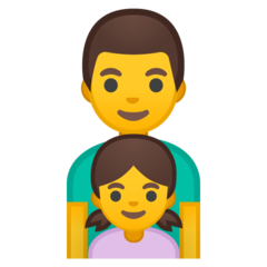 Emoji Keluarga Pria Anak Perempuan Google