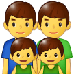 Emoji Keluarga Pria Pria Anak Lelaki Anak Lelaki Samsung