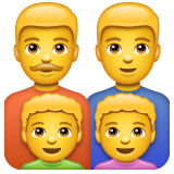 Emoji Keluarga Pria Pria Anak Lelaki Anak Lelaki WhatsApp