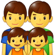 Emoji Keluarga Pria Pria Anak Perempuan Anak Perempuan Samsung