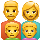 Emoji Keluarga Pria Wanita Anak Lelaki Anak Lelaki WhatsApp