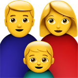 Emoji Keluarga Pria Wanita Anak Lelaki Apple