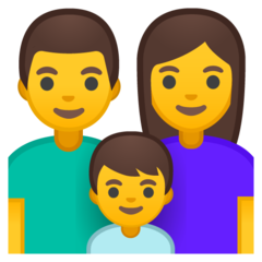 Emoji Keluarga Pria Wanita Anak Lelaki Google
