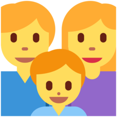 Emoji Keluarga Pria Wanita Anak Lelaki Twitter