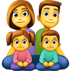 Emoji Keluarga Pria Wanita Anak Perempuan Anak Lelaki Facebook