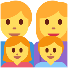 Emoji Keluarga Pria Wanita Anak Perempuan Anak Lelaki Twitter