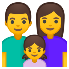Emoji Keluarga Pria Wanita Anak Perempuan Google