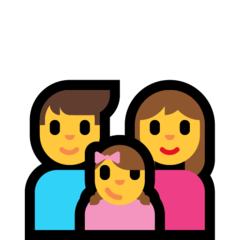Emoji Keluarga Pria Wanita Anak Perempuan Microsoft