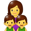 Emoji Keluarga Wanita Anak Lelaki Anak Lelaki Samsung