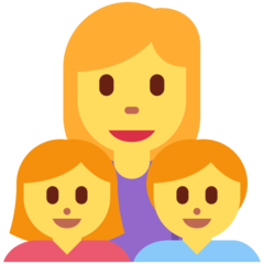 Emoji Keluarga Wanita Anak Perempuan Anak Lelaki Twitter
