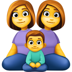 Emoji Keluarga Wanita Wanita Anak Lelaki Facebook