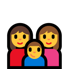 Emoji Keluarga Wanita Wanita Anak Lelaki Microsoft