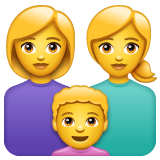 Emoji Keluarga Wanita Wanita Anak Lelaki WhatsApp