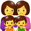 Emoji Keluarga Wanita Wanita Anak Perempuan Anak Lelaki Samsung