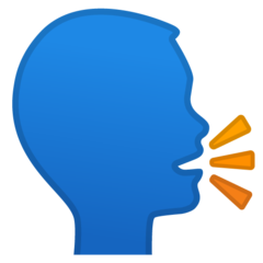 Emoji Kepala Berbicara Google