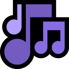 Emoji Notasi Musik Berganda Microsoft