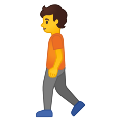 Emoji Orang Berjalan Google