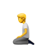 Emoji Orang Berlutut Apple