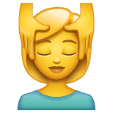 Emoji Orang Sedang Dipijat WhatsApp
