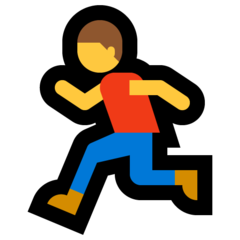 Emoji Pria Berlari Microsoft