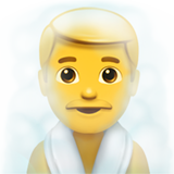 Emoji Pria di Sauna Apple