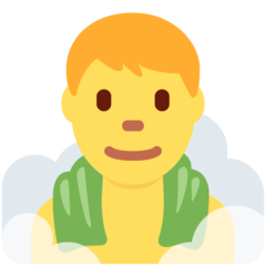 Emoji Pria di Sauna Twitter