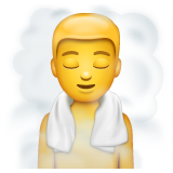 Emoji Pria di Sauna WhatsApp