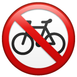 Emoji Sepeda Dilarang WhatsApp