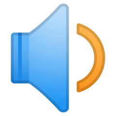 Emoji Speaker Suara Sedang Google