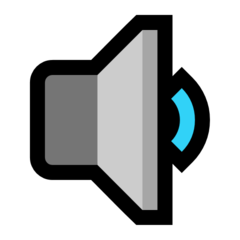 Emoji Speaker Suara Sedang Microsoft